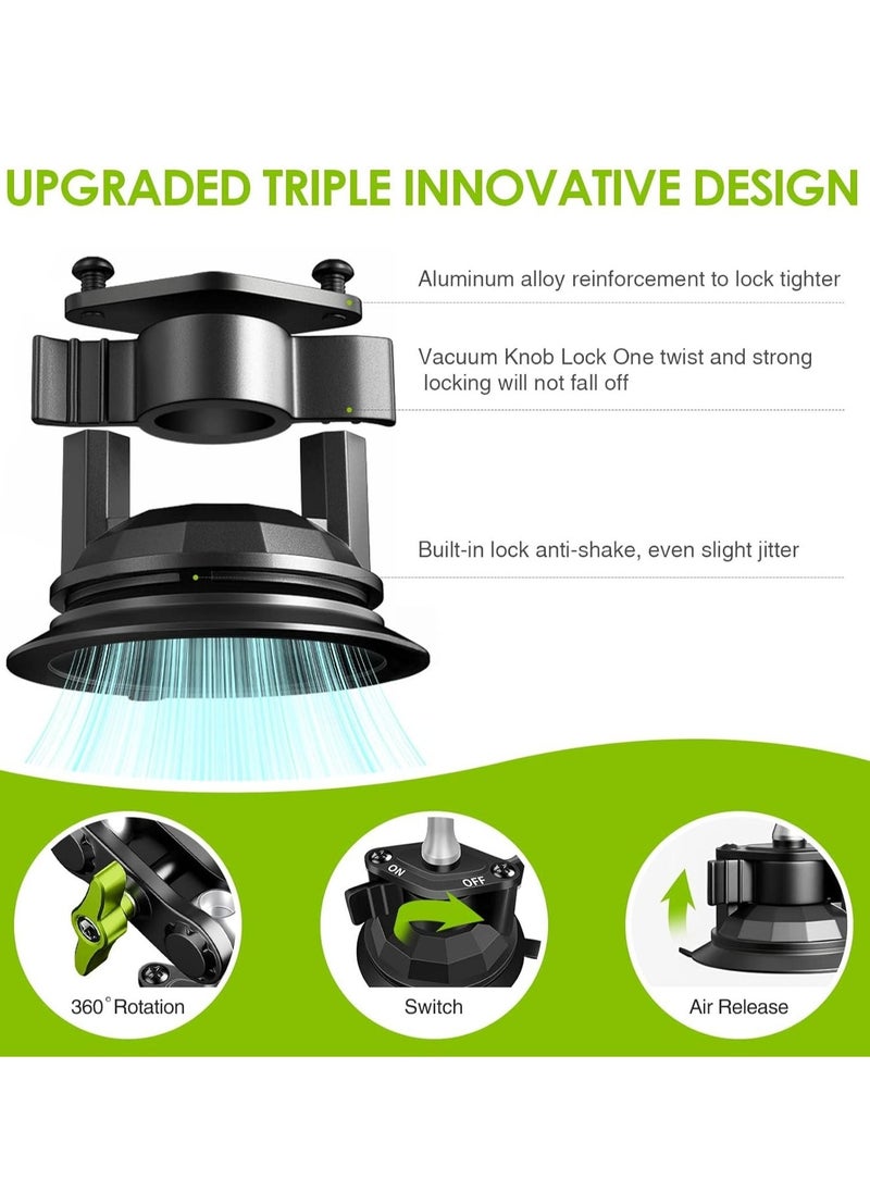 360° Rotating Suction Cup Car Phone Holder Mount - Universal Adjustable for iPhone & Samsung - Image 3