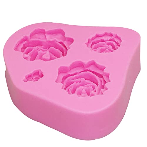 AMZTOART 1pc 3D Rose Flower Shape Silicone Soap Mold Form Chocolate Cake Mold Handmade Diy Fondant Decoration Soap Making Tools (0116) - Image 4