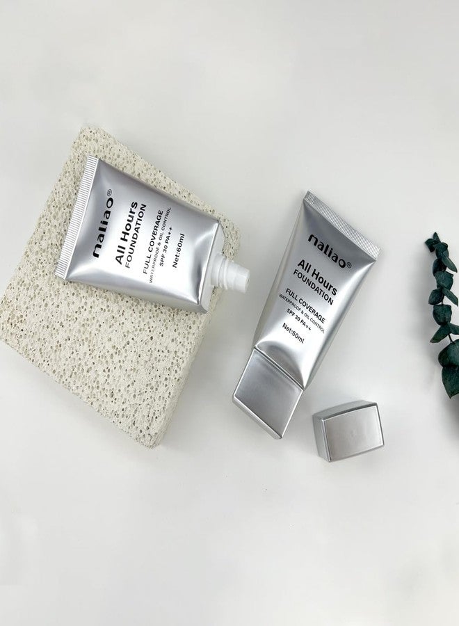 Maliao All Hours Foundation - Full Coverage, Waterproof, Oil Control, SPF 30 PA++ (05-NATURAL NUDE) - Image 3