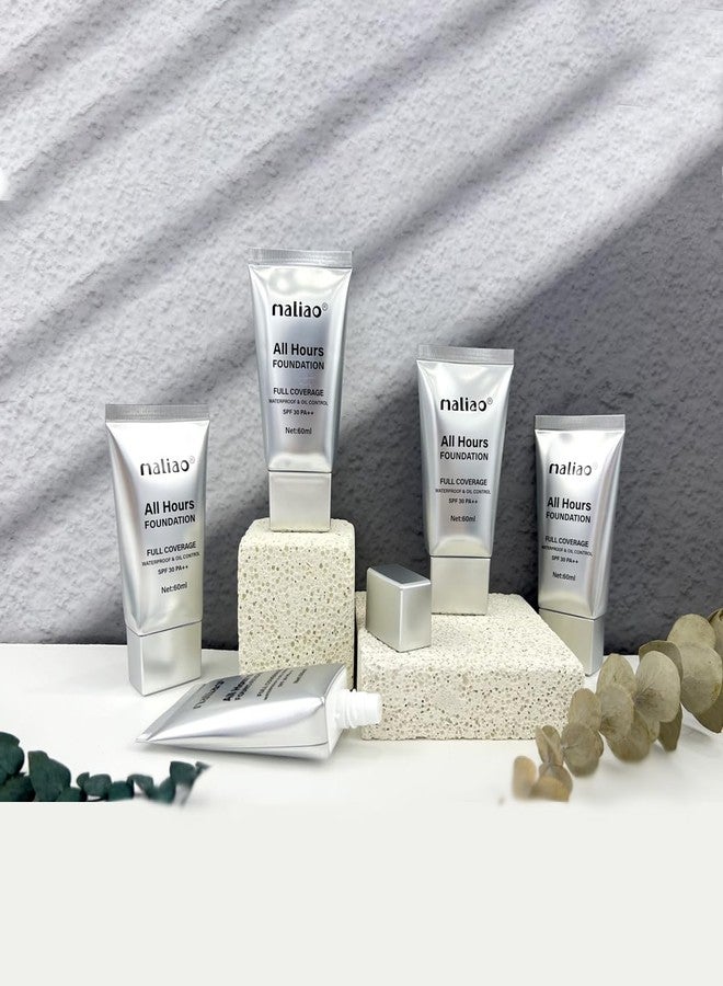 Maliao All Hours Foundation - Full Coverage, Waterproof, Oil Control, SPF 30 PA++ (05-NATURAL NUDE) - Image 4