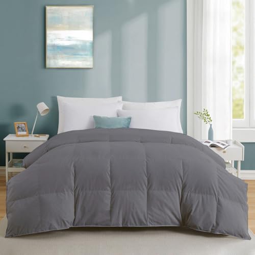 Razzai All-Season Comforter 220 GSM | Super Soft Fluffy & Lightweight Comforter Double Bed Comforter (90" x 100" Inches/228cm x 254cm) - Double Bed Comforter | Silver - Image 1