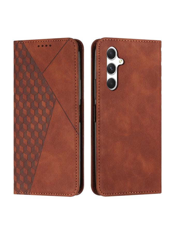 S-TOP Case For Samsung Galaxy A56 5G Diamond Splicing Skin Feel Magnetic Leather Phone Case - Image 1