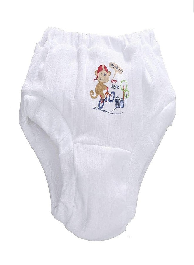 mittenbooty� New Born Cotton Unisex Baby Drawer's Pack of 12 White - Image 3