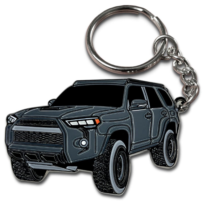 FOUR WHEEL BEAST 4Runner Accessories Keychain 4 runner key chain key fob cover 3rd 4th 5th gen mods car accessories trd 4 runner Magnetic Gray