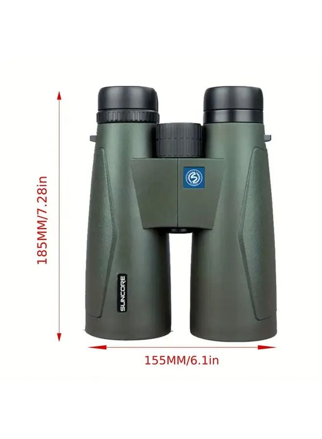 Suncore 10x50 HD Green Binoculars For Bird Watching With Clear Low Light Vision - Image 3