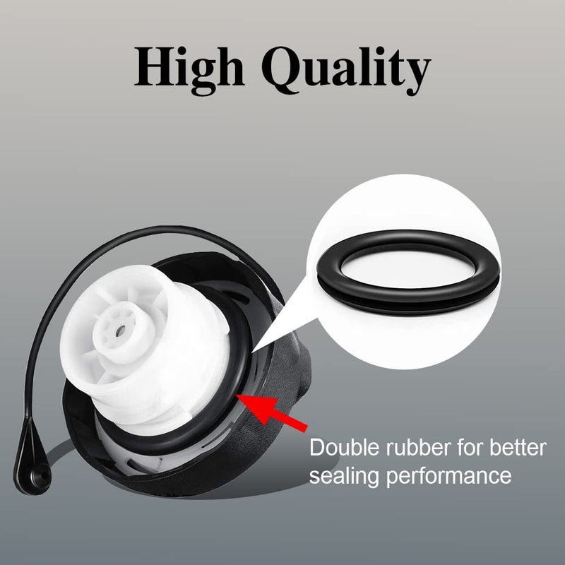 ASUBHA Gas Cap, Car Fuel Cap, Car Accessories Fuel Tank Filler Cap Compatible with Dodge Ram 1500 2500 3500 Challenger Town & Country Grand Cherokee, Replaces OEM #52030377AB 52124512AA 5278632AG - Image 3