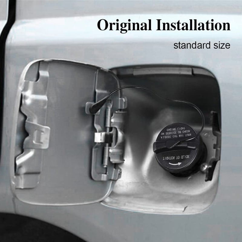ASUBHA Gas Cap, Car Fuel Cap, Car Accessories Fuel Tank Filler Cap Compatible with Dodge Ram 1500 2500 3500 Challenger Town & Country Grand Cherokee, Replaces OEM #52030377AB 52124512AA 5278632AG - Image 5