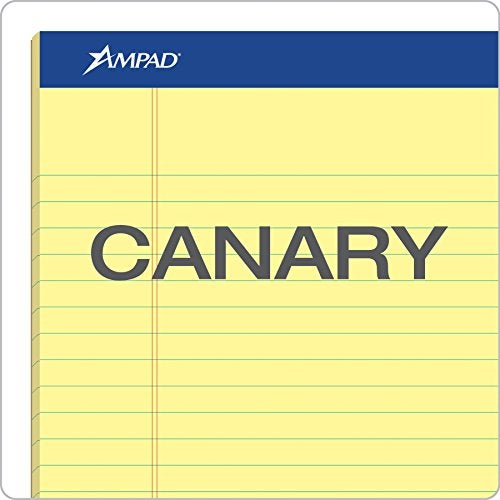Ampad Perforated Pad, Size 8-1/2 x 11-3/4, Canary Yellow Paper, Legal Ruling, 50 Sheets Per Pad (20-260), 50 Count (Pack of 12) - Image 5