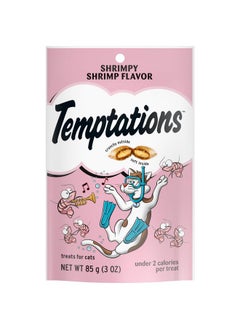 Temptations Classic Crunchy And Soft Cat Treats Shrimpy Shrimp Flavor, 3 Oz. Pouch (Pack Of 12)  - Image 1
