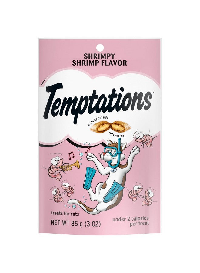 Temptations Classic Crunchy And Soft Cat Treats Shrimpy Shrimp Flavor, 3 Oz. Pouch (Pack Of 12) - Image 1