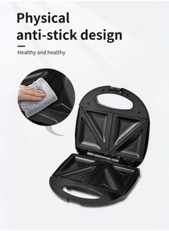 Hoffmans 6 In 1 Electric Breakfast Maker,Waffle Maker,Panini Press Grill Maker,Donut Maker,Sandwich Maker,Crepe,Omelette,Nut Maker,Snacks And Desserts,with Detachable Plates,1000W HM-3013  - Image 4