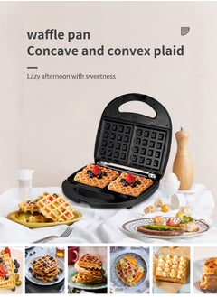 Hoffmans 6 In 1 Electric Breakfast Maker,Waffle Maker,Panini Press Grill Maker,Donut Maker,Sandwich Maker,Crepe,Omelette,Nut Maker,Snacks And Desserts,with Detachable Plates,1000W HM-3013  - Image 5