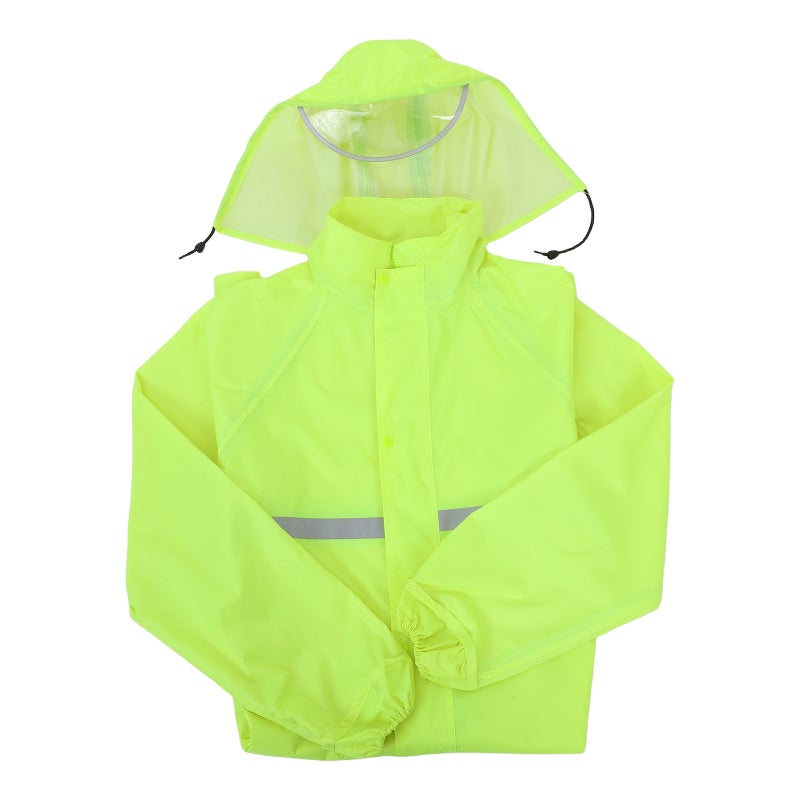 Raincoat Hooded Rain Jacket Reusable Outdoor Raincoat for Men Women Hiking Camping - Image 1
