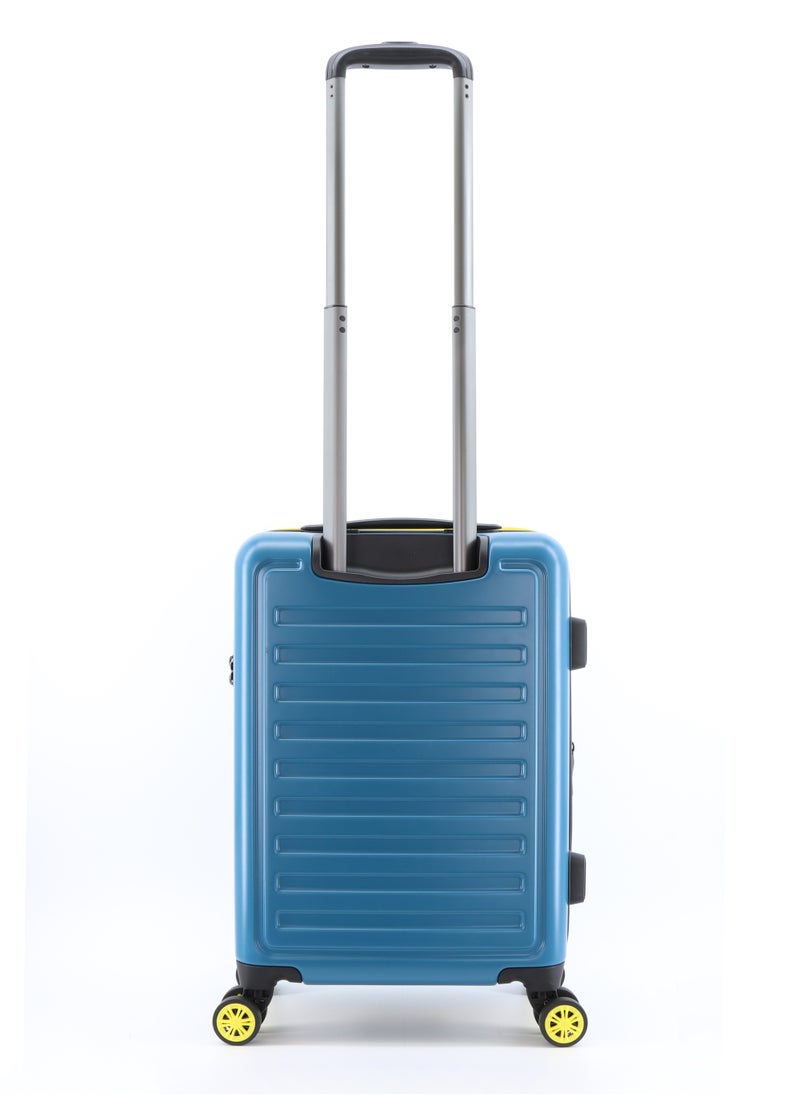 NATIONAL GEOGRAPHIC National Geographic Globe ABS Hard Shell Carry-On Small Cabin Suitcase Blue, Durable Lightweight Travel Luggage, 4 Double Wheel Trolley Bag with TSA Combination Lock (49 cm/20 Inch).  - Image 2