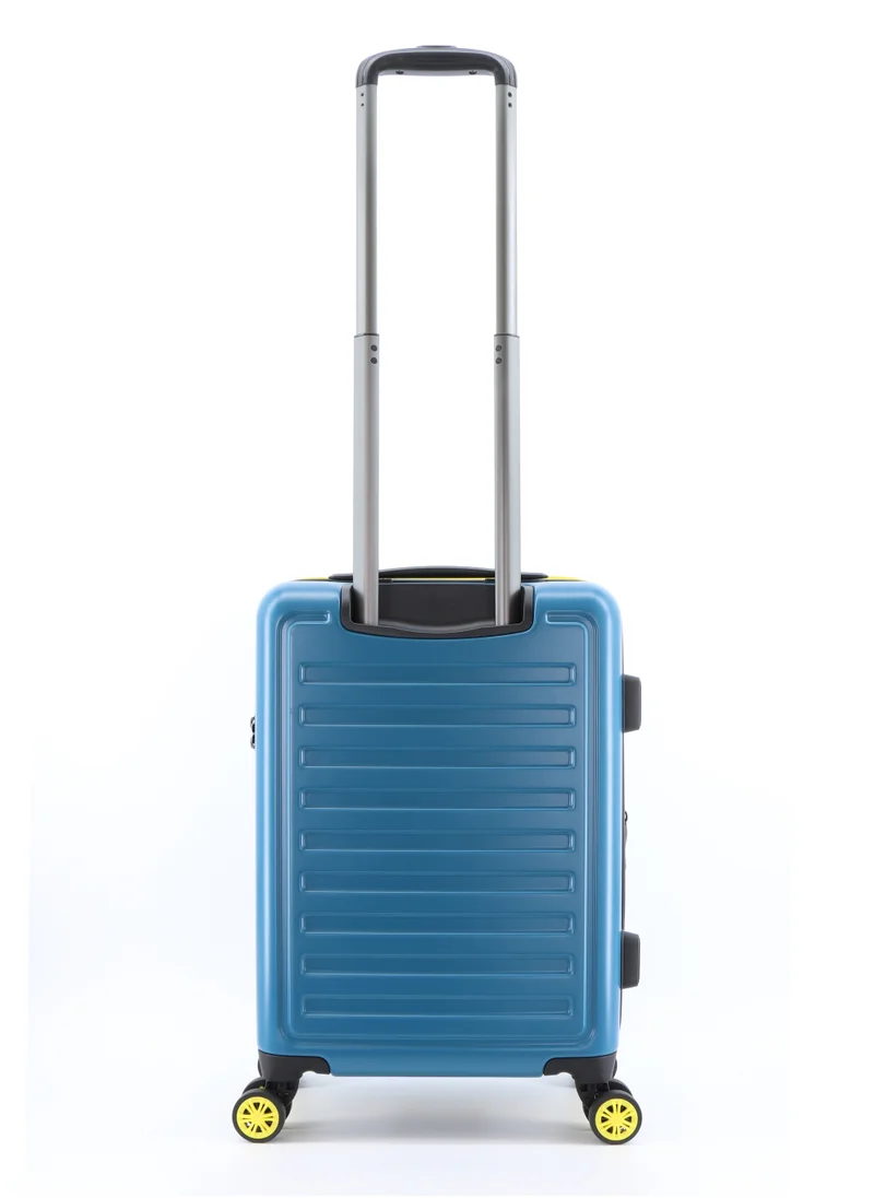 ناشيونال چيوغرافيك National Geographic Globe ABS Hard Shell Carry-On Small Cabin Suitcase Blue, Durable Lightweight Travel Luggage, 4 Double Wheel Trolley Bag with TSA Combination Lock (49 cm/20 Inch).