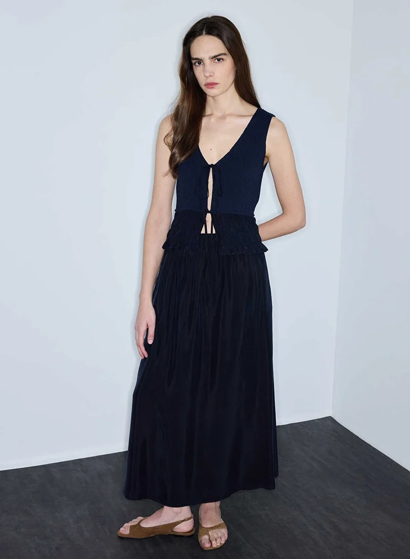 Elastic Waist Skirt