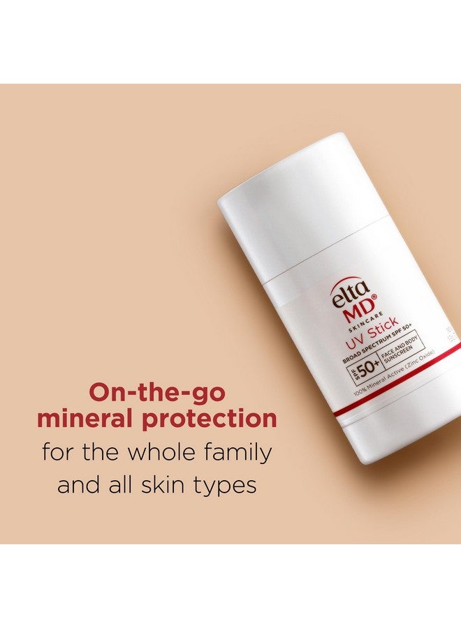 EltaMD UV Stick Sunscreen for Face and Body, SPF 50+ Face Stick Sunscreen with Zinc Oxide, Travel Size Sunscreen Stick, 1.3 oz Stick - Image 2