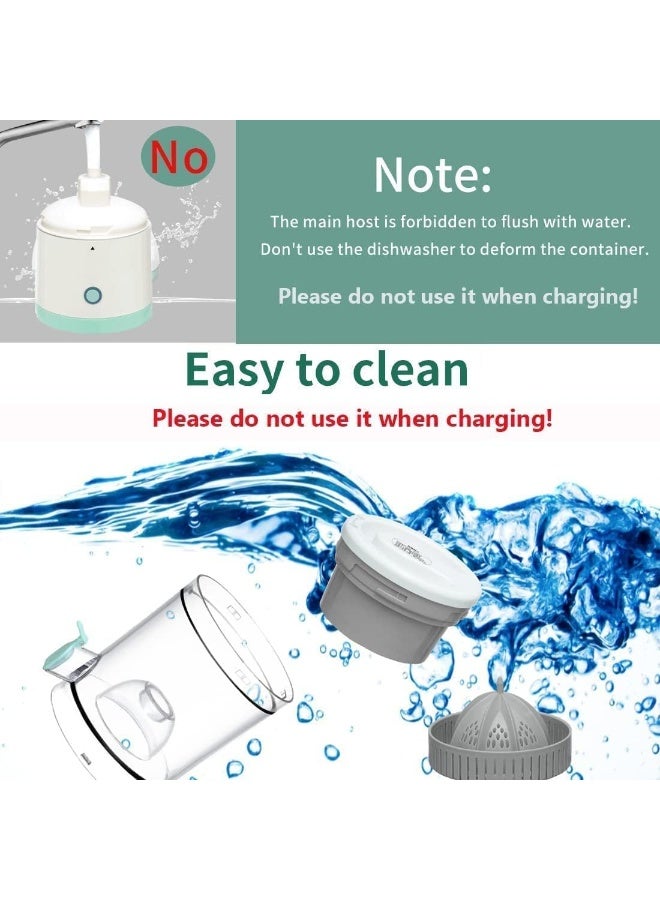 Citrus Juicer Hands Free Electric Orange Juicer, Button Easy Press Fruit and Vegetable Juicer - USB Charging Portable Electric Orange Juicer for Orange Lemon Tomato Grape - Image 4