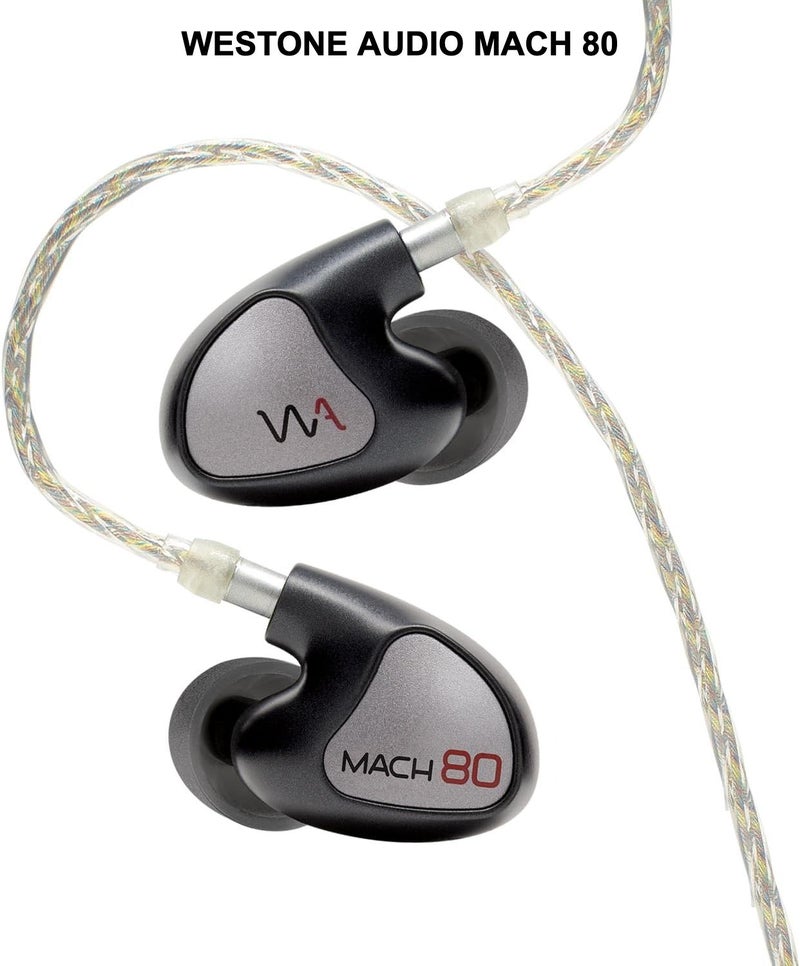 Westone Audio Mach 80 Universal Wired Iem, 8 Balanced Armature Drivers, Professional Musician Monitor Earphones - Image 1