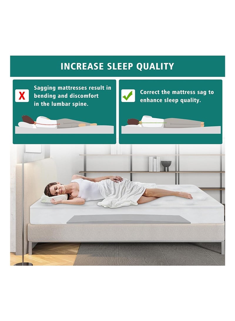 ايكانبو قطعتان من دعامات المراتب المترهلة لإصلاح المراتب الغائرة، وسادة إسفنجية عالية الكثافة لإصلاح المراتب المترهلة وإطالة عمرها، 120 × 60 × 5 سم - Image 4