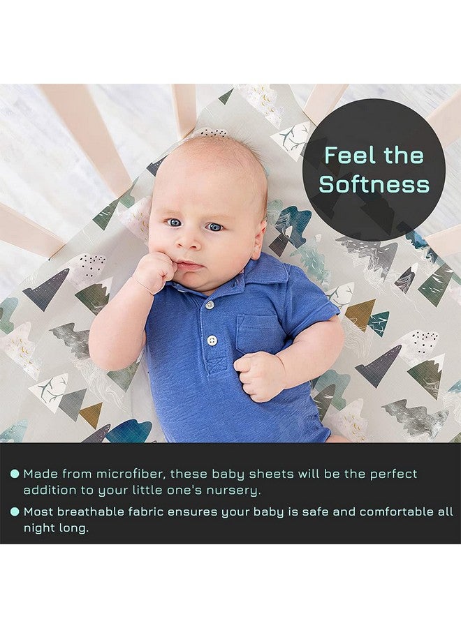 TANOFAR Mountains Baby Boy Crib Sheet Toddler Bed Sheets Soft Breathable Nursery Bedding - Image 5