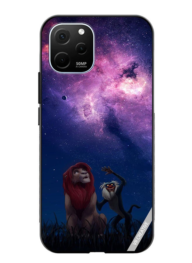 VR CREATIVE Protective Case Cover For Huawei Enjoy 50z Lion King Design Multicolour - Image 1