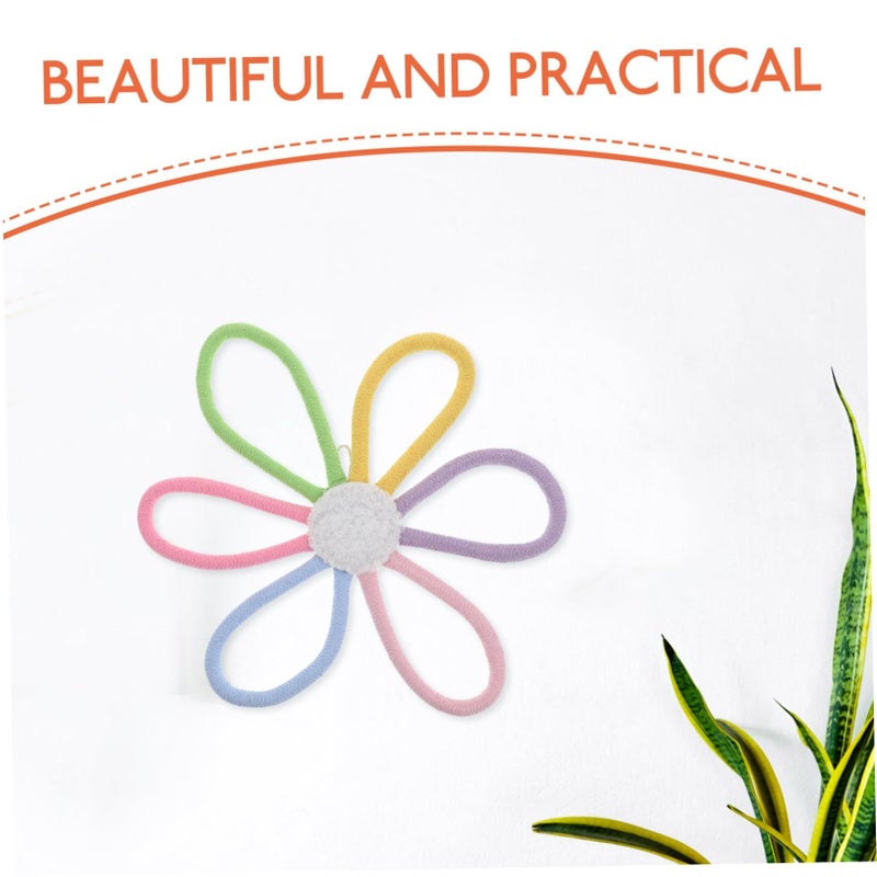 Boho Daisy Flower Wall Decor Handwoven Floral Art Rope Design Nursery - Image 4