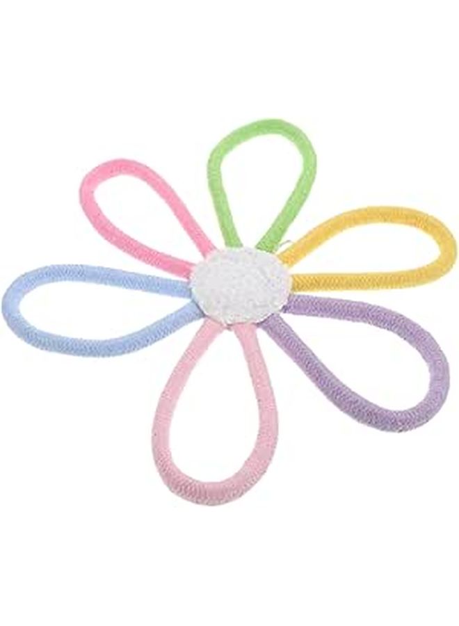 Boho Daisy Flower Wall Decor Handwoven Floral Art Rope Design Nursery - Image 1