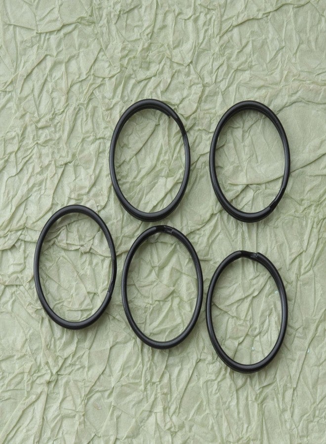 Ruwado 5 Pcs Dog Tag Clips with 5 Pcs 3/4 Inch Keychain 1 Inch Keychain Multipurpose Metal Dog Tag Rings for Pet Kitten Cat Collars ID Holder Harnesses (Black) - Image 5