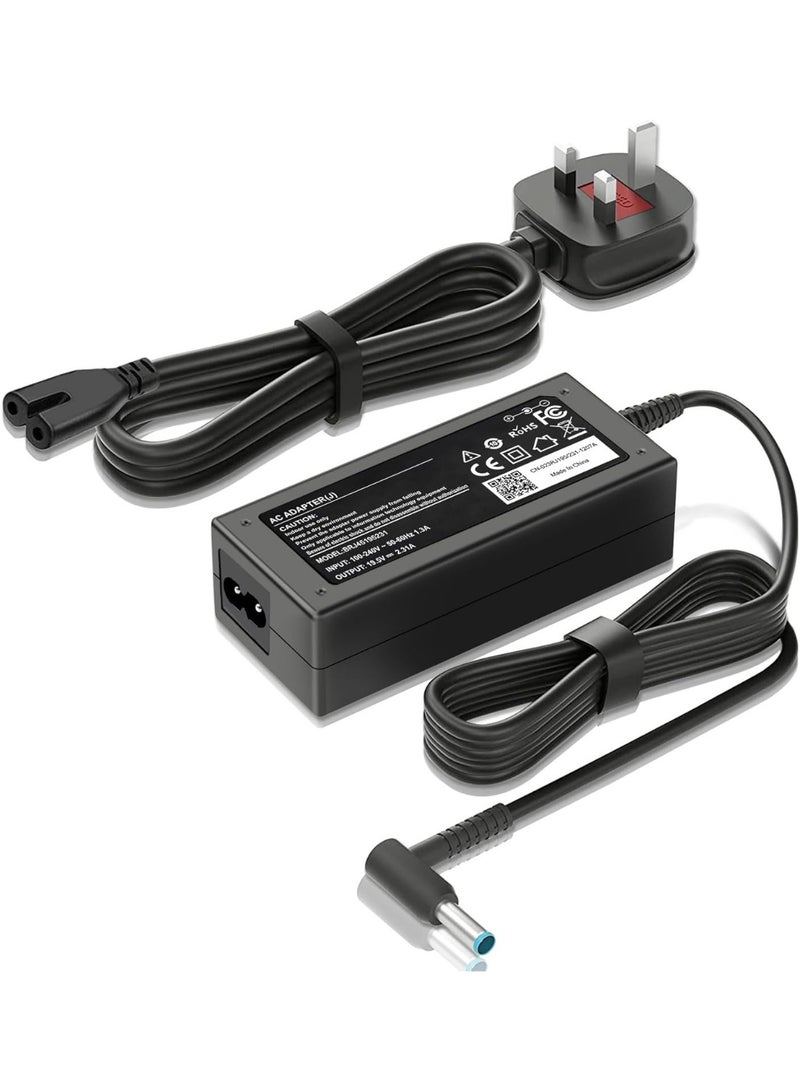 KENSUO HP Laptop Charger 65W 45W 19.5V AC Adapter Replacement for HP Chromebook 11 14 G3 G4 Pavilion X360 11 13 15-f Envy 13 15 17 Stream 11 13 14 Elitebook Folio 1040 g1 Laptop (Blue Tip 4.5x3.0mm)  - Image 1
