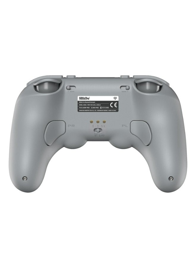 8BitDo Pro 3 Bluetooth Controller for Switch/Switch 2 – TMR Joysticks, Swappable ABXY Buttons, Pro Back Buttons, Charging Dock, Hall Effect Triggers, for Windows, Apple, SteamOS, Android - Gray - Image 4