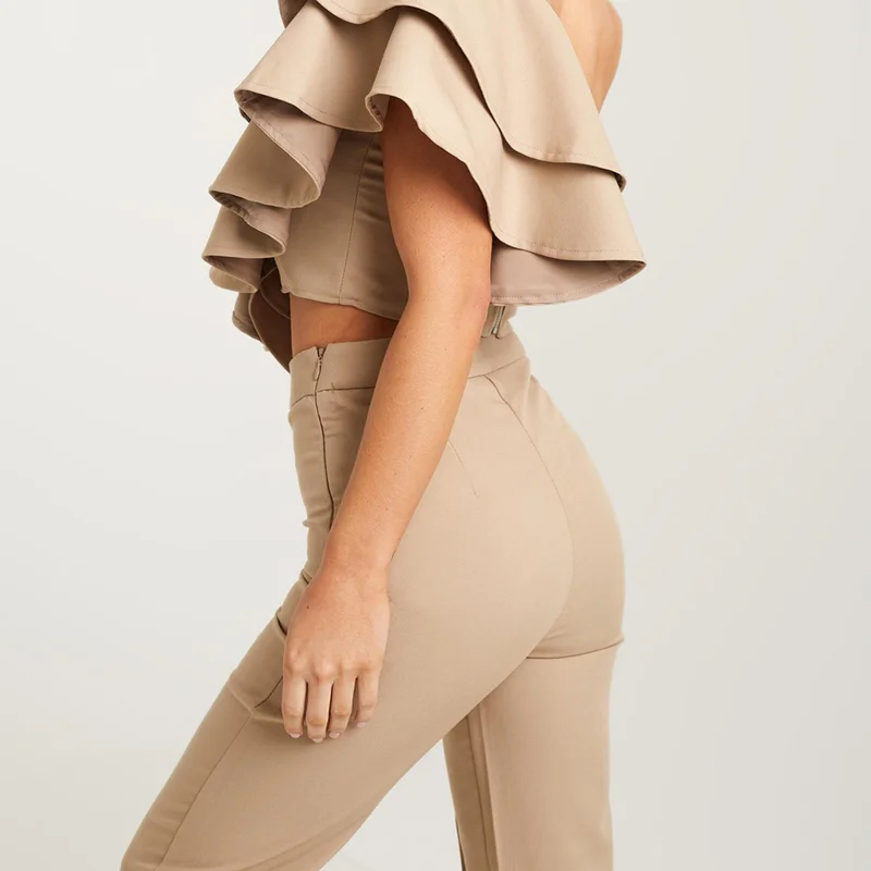 Francesca Alice  taupe tailored trouser for Women | Best Price UAE