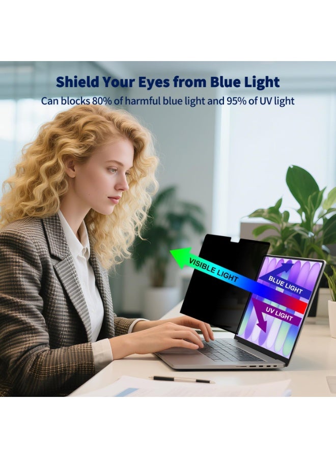 Magnetic Privacy Screen Protector Compatible with 2026 MacBook Neo 13 inch with A18 Pro Chip(A3404), Anti Peeping Anti Blue Light Anti Glare Removable Laptop Privacy Screen Shield - Image 4