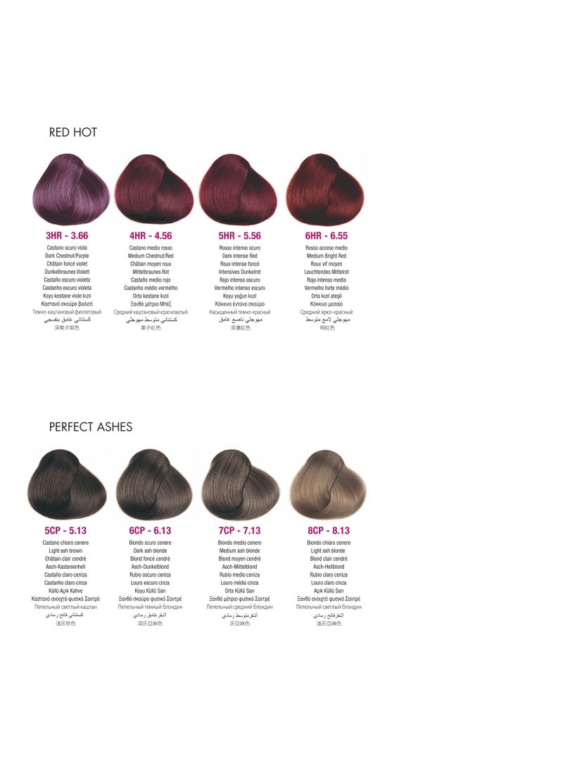 framesi فرامكولور 2001 - كريم صبغ الشعر الدائم 60 مل | 6/CP أشقر رمادي داكن - Image 3