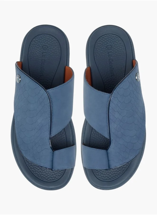 لو كونفورت Men Panelled Slip-On Arabic Sandals