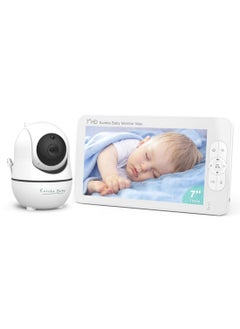 Eureka Baby Eureka Baby Monitor Max: 7" HD | Bigger Display | 355° PTZ & 4X Zoom Camera | Encrypted Signal & 2-Way Audio | 22hr VOX Mode | Night Vision | No WiFi Needed  - Image 1