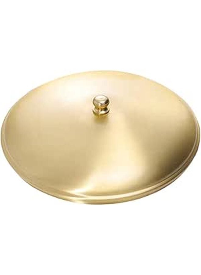 Brass Portable Ashtray with Lid Dome Cover for Indoor Outdoor Tabletop Use - Image 1