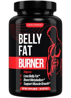 Fat Burner for Men - Lose Belly Fat, Tighten Abs, Support Lean Muscle - Jitter And Caffeine-Free Weight Loss Pills - 90 Ct