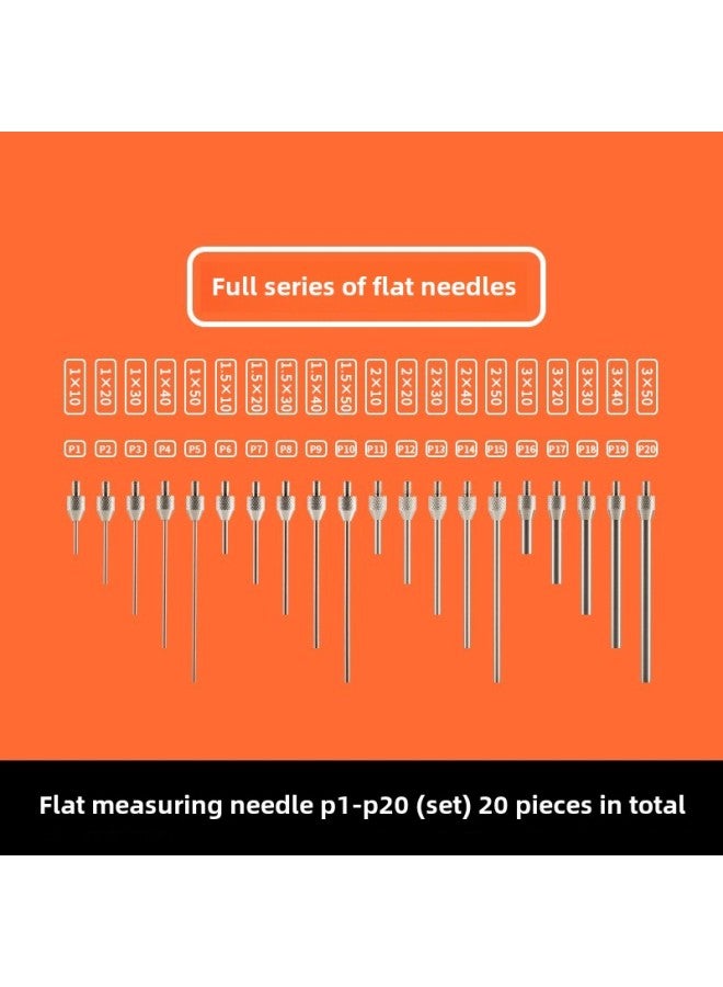 # Dial Indicator Needle Flat Tip Measuring Special-shaped Gauge Needle Curved Gauge Measuring Table. Thousands Of Minutes Meter High-Color:Purple  - Image 1