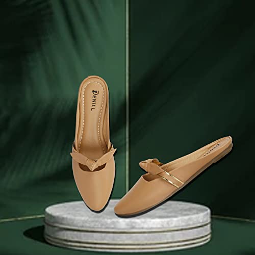 Denill Comfortable, Stylish Bellies for Women and Girls UK- 5 Beige - Image 4