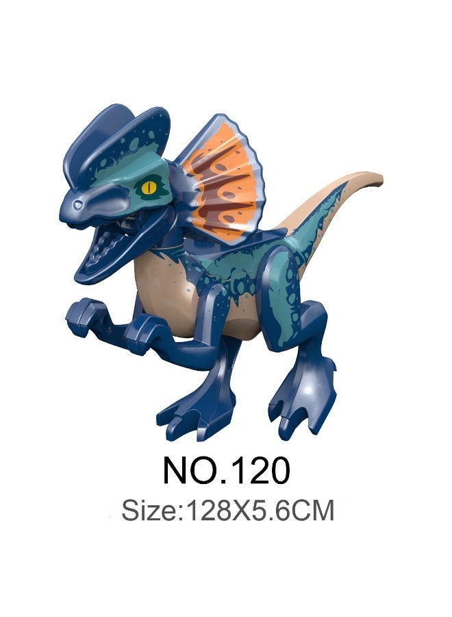 نيبمينينت لعبة بلوك الديناصورات في العصر الجوراسي صغيرة الحجم - لعبة تركيب الذكاء للديناصورات الهادئة