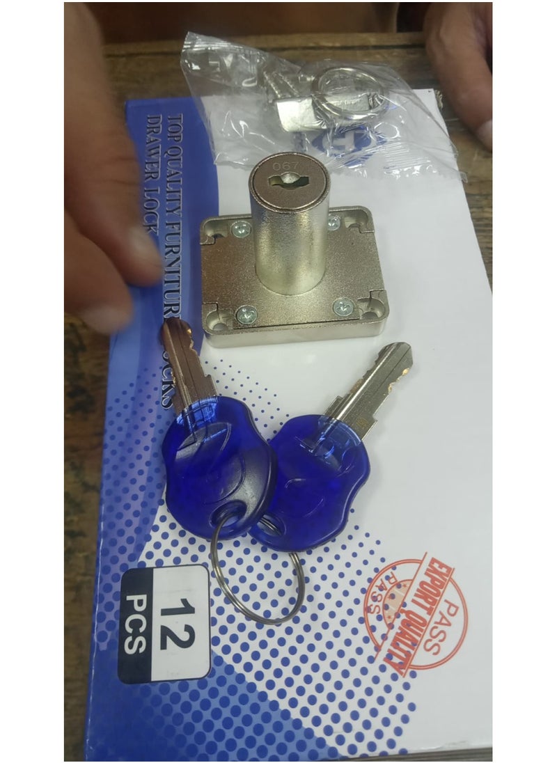 Generic 2 Key Computer Lock for School Gym Travel Locke File Drawer Toolbox School and Business Locker 32mm 