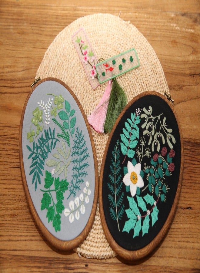 Maydear 4 Pack Embroidery Starter Kit with Pattern, Stamped Cross Stitch Kits for Beginners Adults with Embroidery Hoop and Instructions, Hand Embroidery Kit Cross Stitch Kits Stamped - Image 4