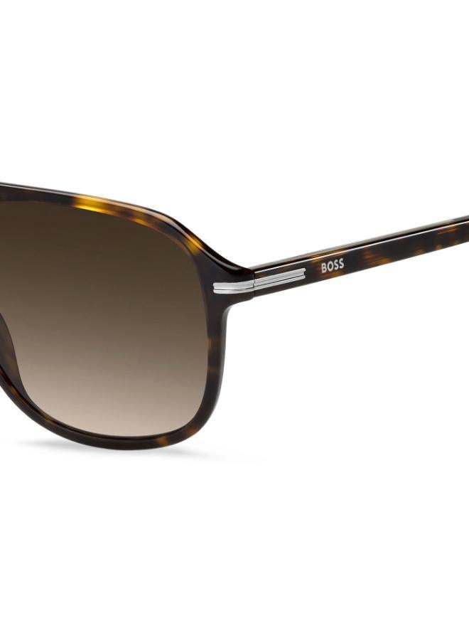 هوجو بوس نظارات شمسية مربعة بجسر مزدوج - Image 4
