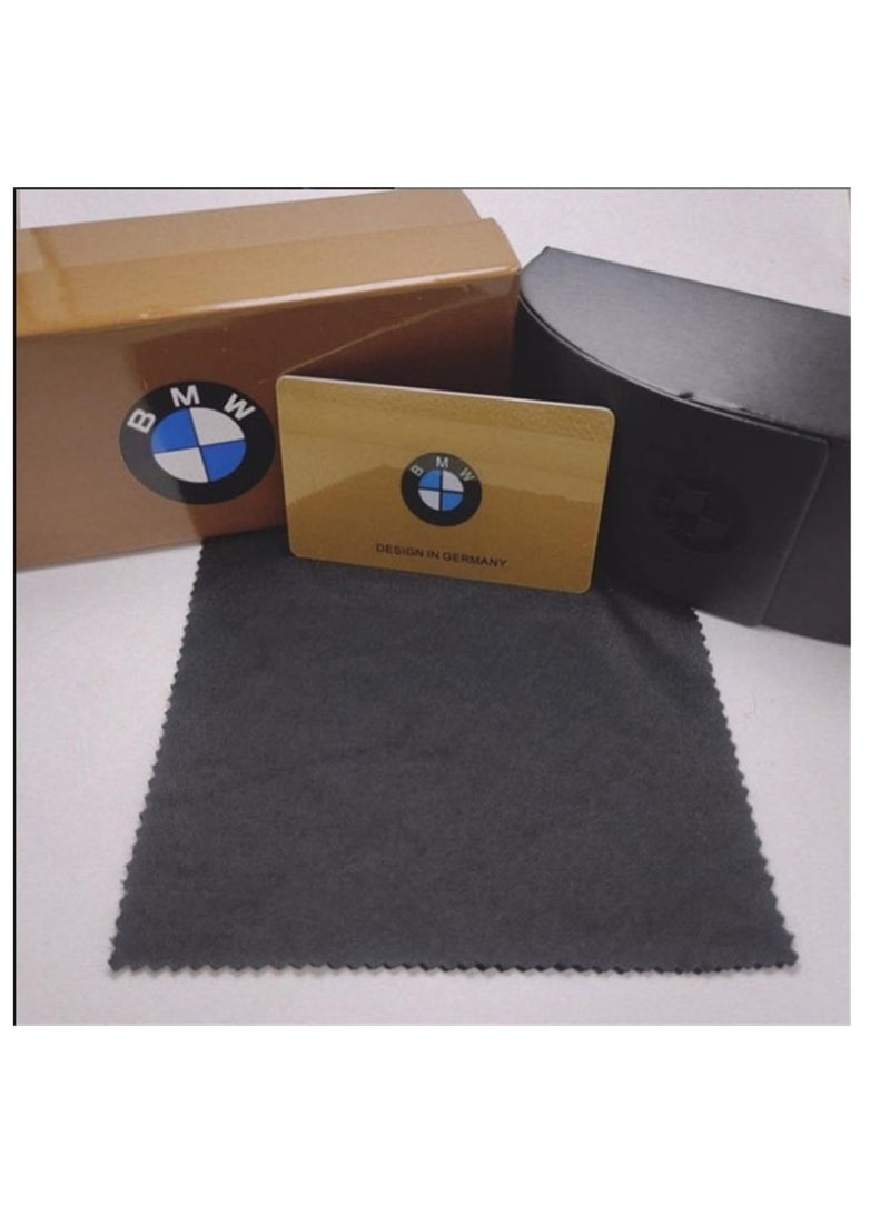 بي إم دبليو نظارات شمسية رياضية من BMW Fashion للرجال مسدس خفيف الوزن مستقطب رمادي - Image 4