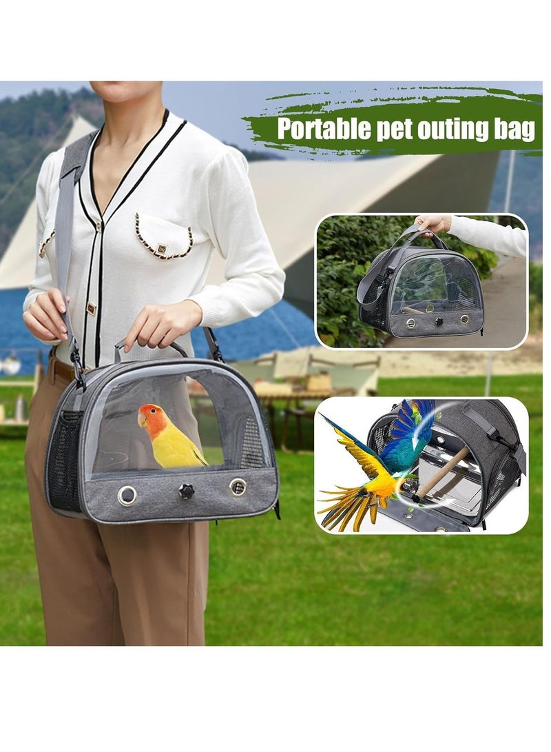 general Portable Bird Bag Out Foldable Bird Cage Oxford Cloth Bird Bag Parrot Pigeon Pet Out Bag Mole Bag - Image 2