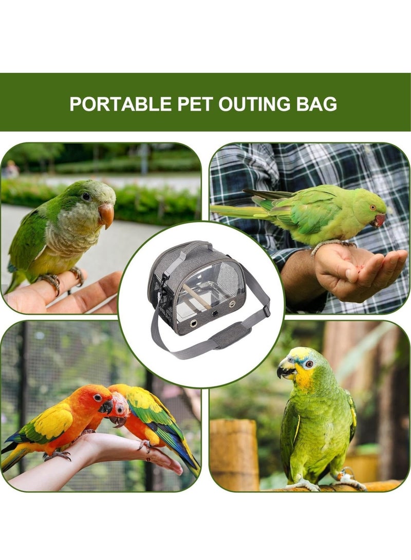 general Portable Bird Bag Out Foldable Bird Cage Oxford Cloth Bird Bag Parrot Pigeon Pet Out Bag Mole Bag - Image 3