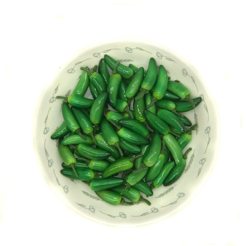 60Pcs Mini Simulation Peppers Fruits Toys Educational Parent Child Interaction Random Colors - Image 4