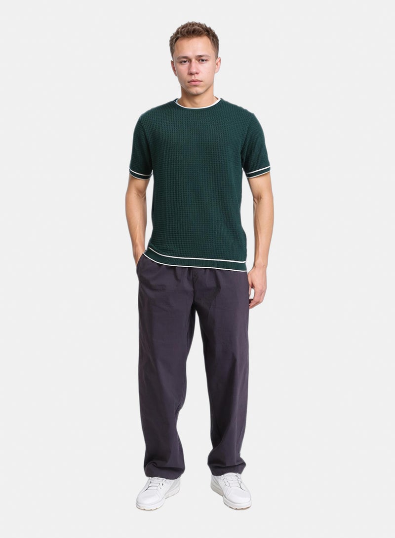 Ravin Men's Tipped Waffle-Knit T-Shirt - Image 4