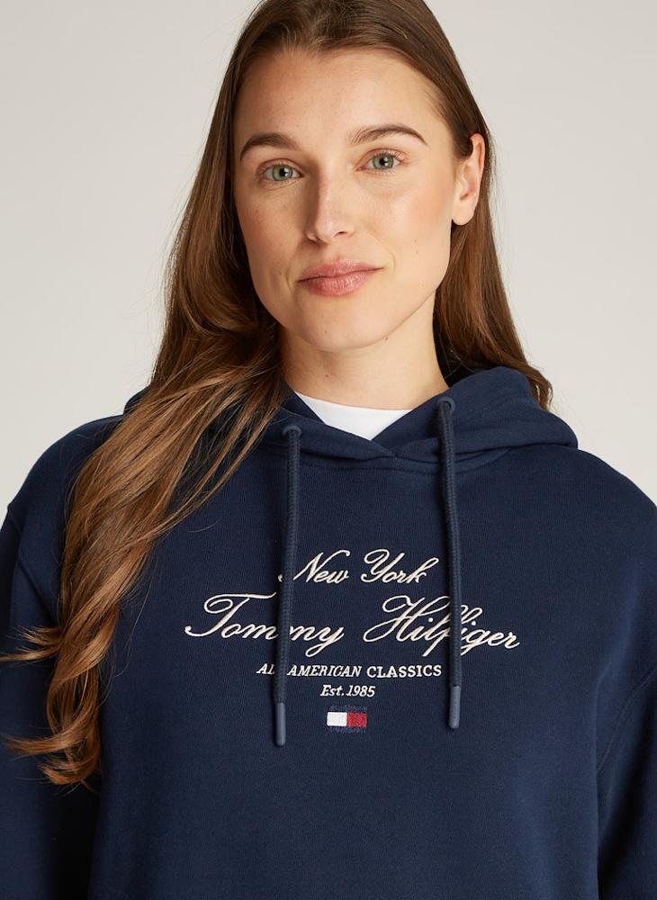 TOMMY HILFIGER Embroidered Pullover Hoodie  - Image 3